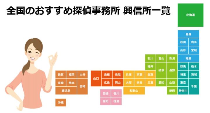 全国おすすめの探偵一覧